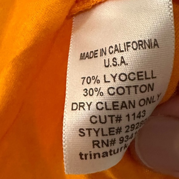 Trina Turk Twist Front Sleeveless Blouse Women M Orange - Picture 7 of 8